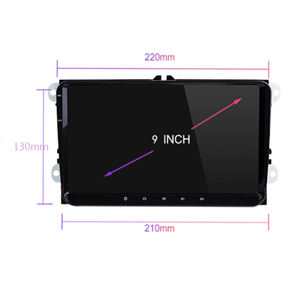 Автомагнитола 9 &quot 2 Din Android 1 GPS навигация для VW Passat B6 volkswagen T5 Skoda Octavia golf 4 5 6