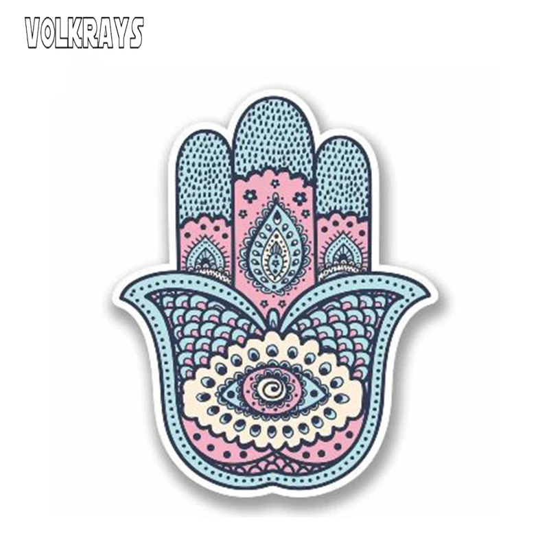

Volkrays Hamsa, наклейка на мотоцикл, автомобиль, мотоциклетный шлем, квадроцикл, скейт, ноутбук, наклейки из ПВХ, 13 см * 8 см