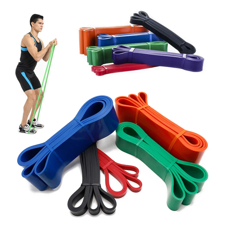 

Резиновые Эспандеры для фитнеса унисекс 208 см, лента для йоги, пилатеса, эластичная петля, оборудование для тренировок в тренажерном зале