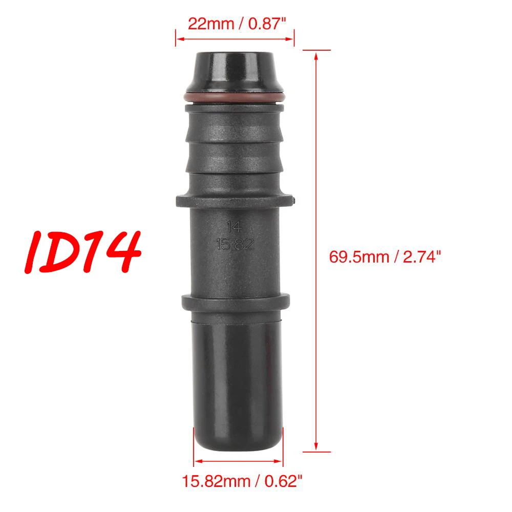 X Autohaux 15.82mm ID14 Car Universal Straigh Fuel Line Hose Pipe Quick Release Male Connect Connector Replacement 1/2/5/10 Pcs |