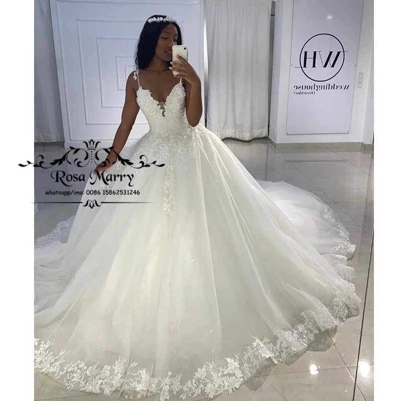 

Princess Ball Gown Vintage Lace Wedding Dresses 2020 Appliques Sequined Beaded Plus Size Vestido De Novia Gelinlik Trouwjurk