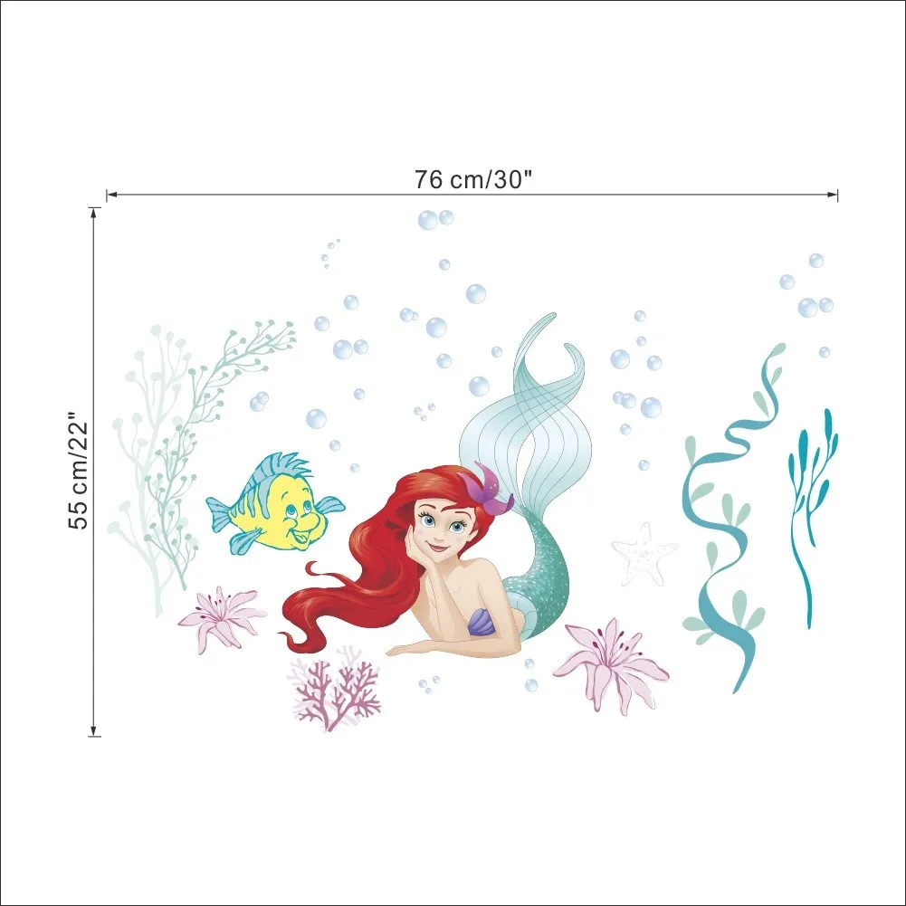 Disney Ариэль принцесса Русалка подводная лампа для домашнего декора ванная