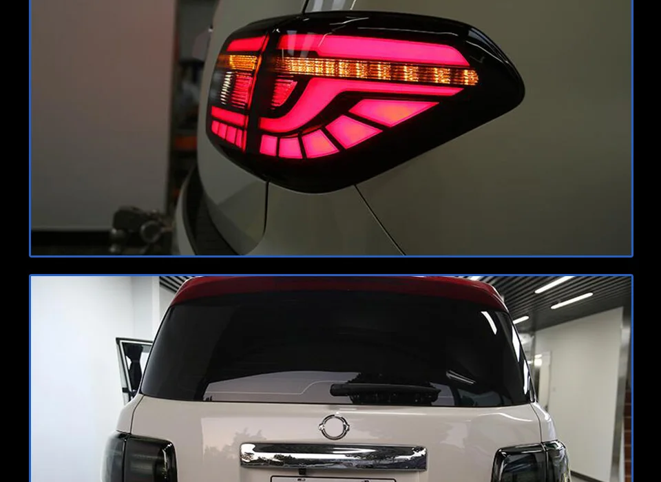 Задний фонарь для автомобиля Nissan Patrol Y62 2008- светодиодный задний фонарь Противотуманные фары Дневные ходовые огни DRL тюнинг автомобильные аксессуары