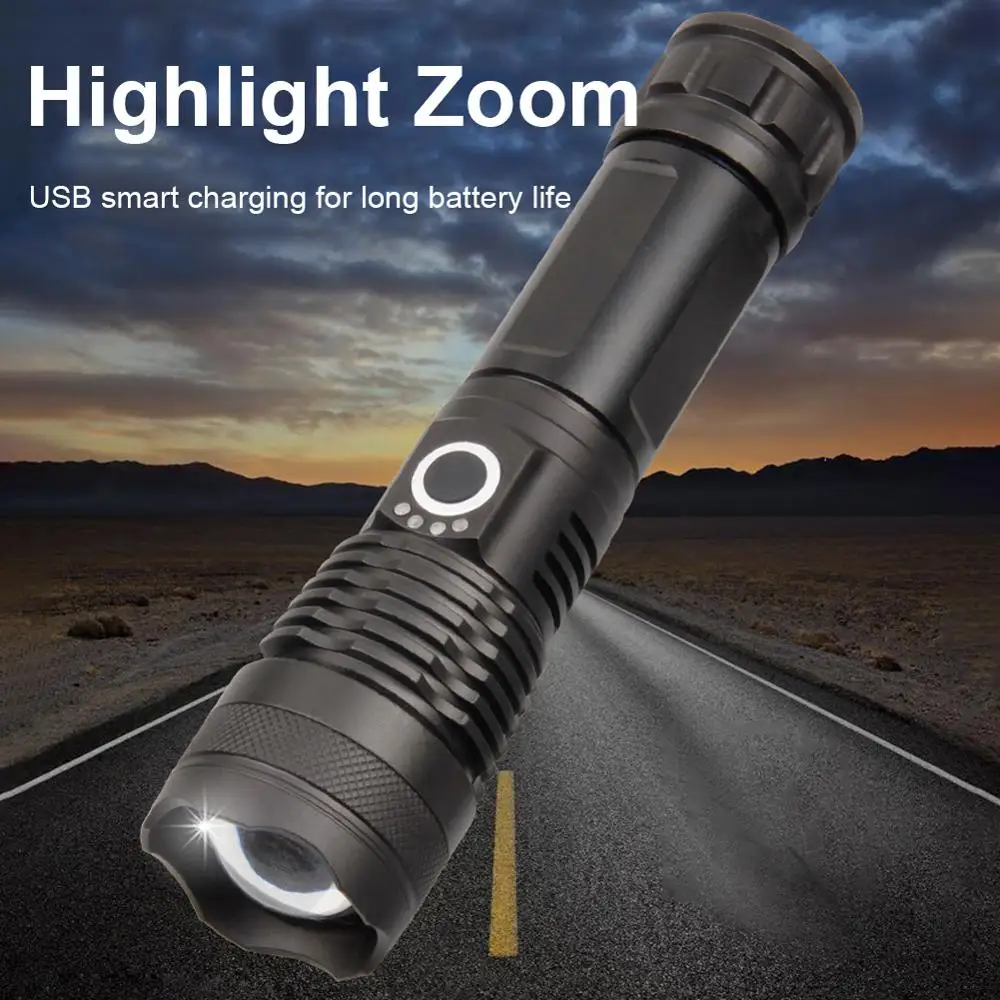 XHP50 USB Перезаряжаемый фонарь супер мощный светодиодный фонарик