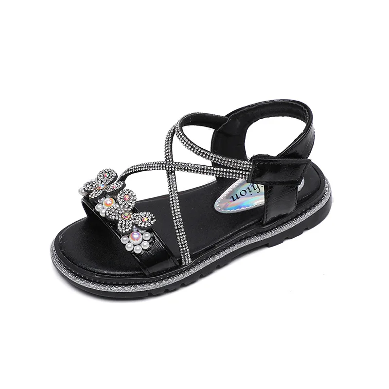 

Children's Princess Sandals 2021 Fashion Solid Footwear Summer Soft Shoes Kids Casual Flat Shoes Girls Beach Sandals