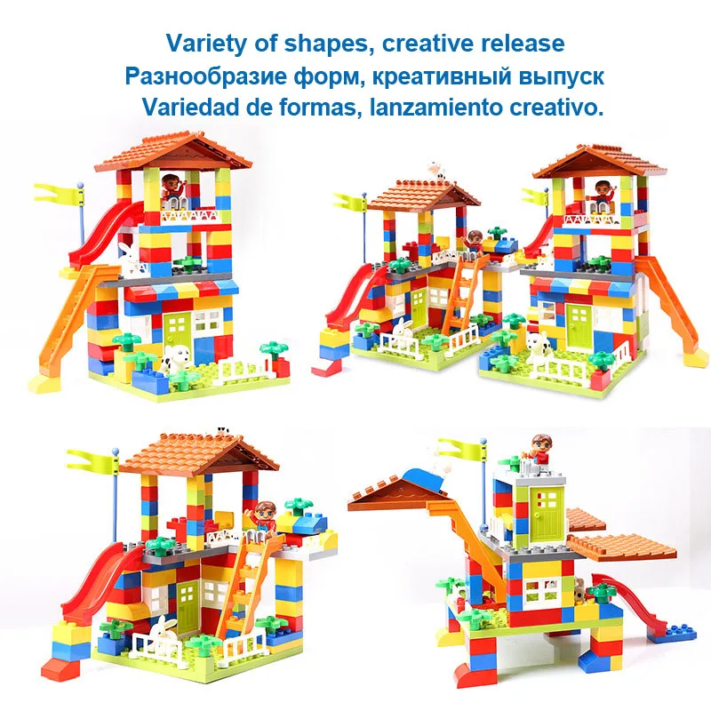 2020 новые игрушки и хобби блоки duplos дом marble run legoINGlys duplo набор | Игрушки