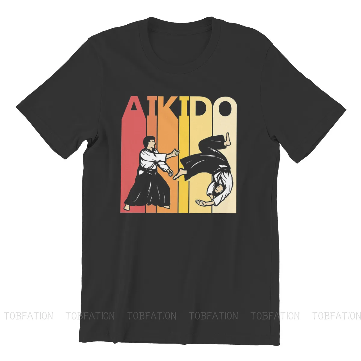 Винтажная футболка в стиле ретро Aikido Hapkido бокен Танто Джо боевые искусства