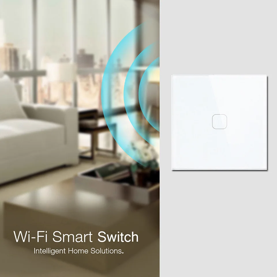 UNKAS ewelink умный дом 1/2/4 Gang 1 way беспроводной WiFi европейский стандарт сенсорный