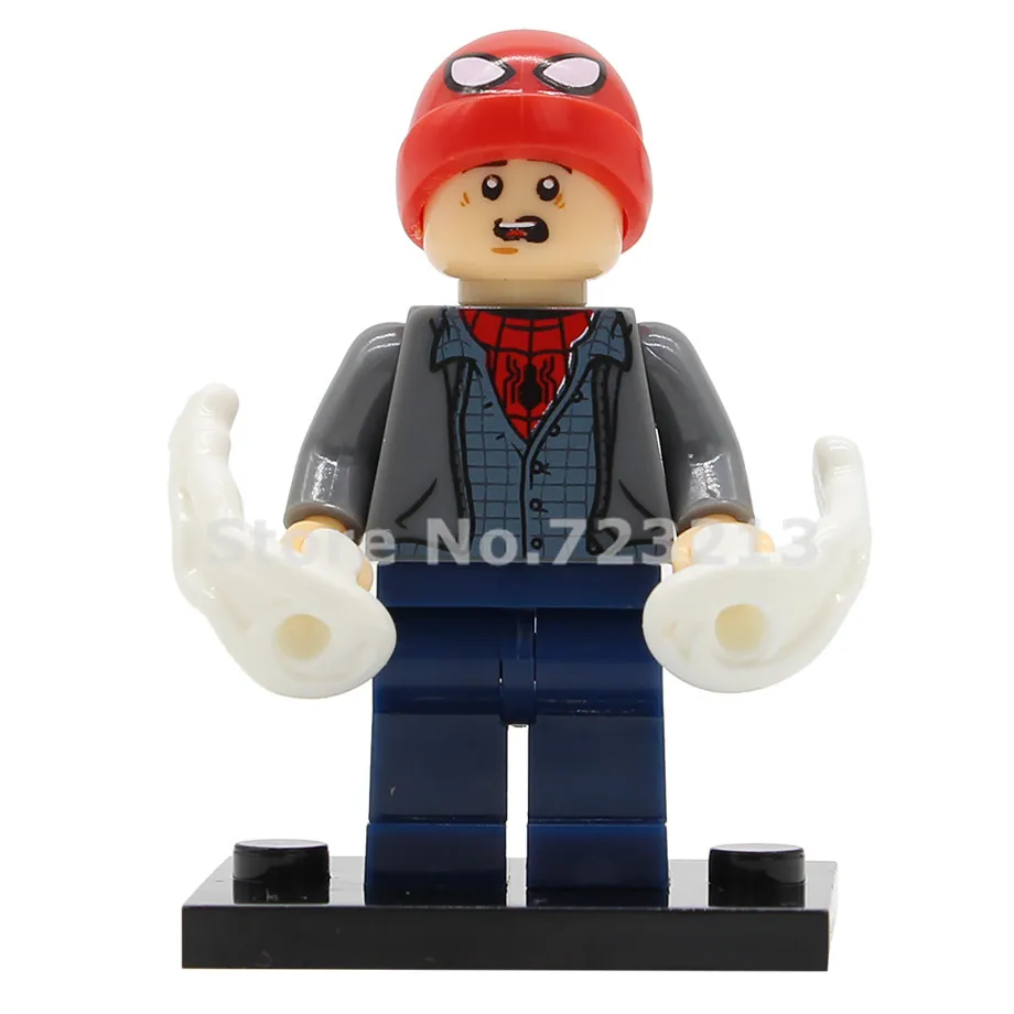Peter Parker Человек-паук вдали от дома Мстители Michel Jones Mysterio Питер Паркер Человек-паук Железный человек строительные блоки игрушки для детей - Цвет: Peter Parker