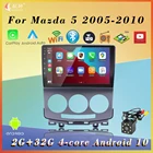 Мультимедийная магнитола для Mazda 5 2005-2010, 2din, Android, GPS, BT, Wi-Fi