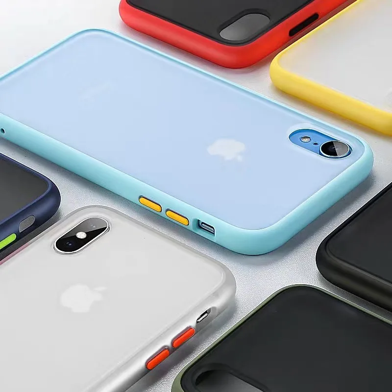 Кожаный чехол для телефона iPhone 6S 7 8Plus X XR XS Max i11 Pro max Мягкая матовая задняя крышка
