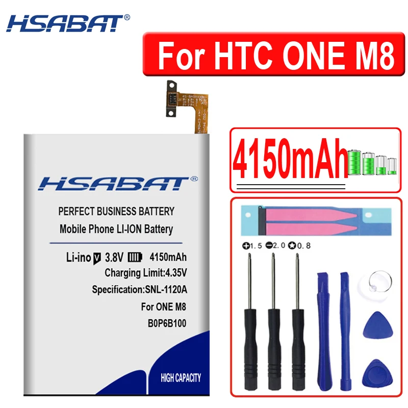 HSABAT 4150 мА/ч, B0P6B100 BOP6B100 литий-ионный аккумулятор телефона Батарея для htc один M8 ONE 2 M8T M8X M8D E8 M8SW M8ST M8SD Батарея