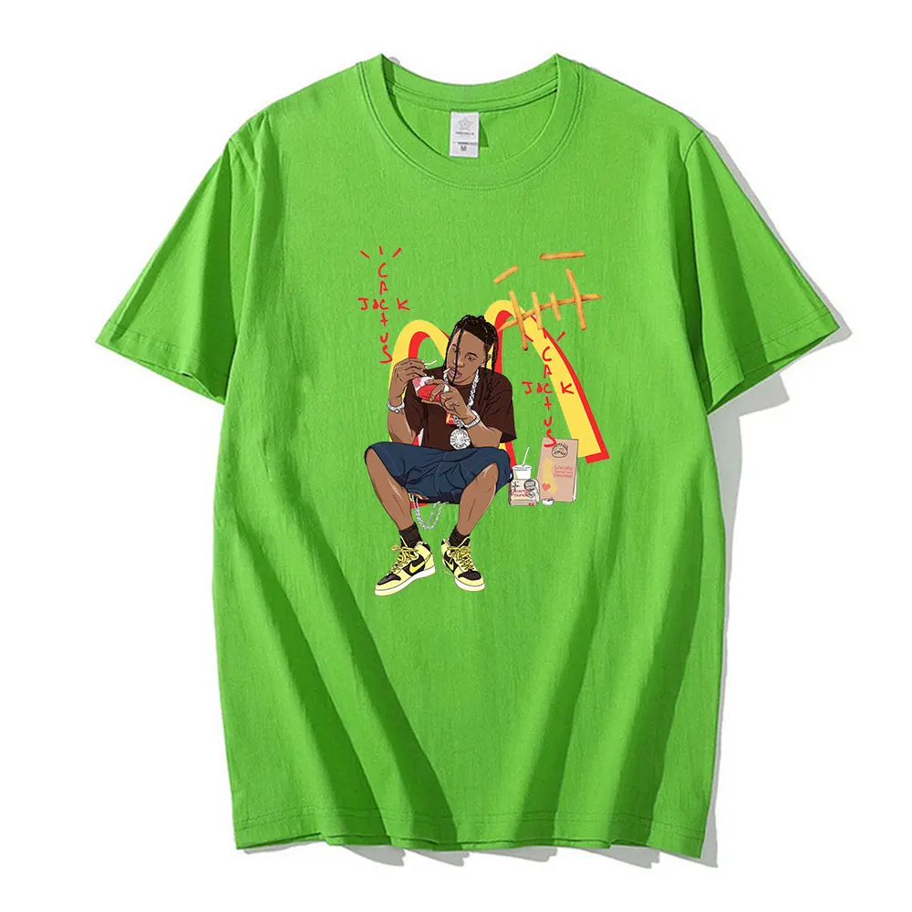 

Hot Sale Fashion Shirts Travis Scott T-shirt Fashion Print Unisex Novelty Style Streetwear New Summer Tees Hip Hop Tops T-Shirts