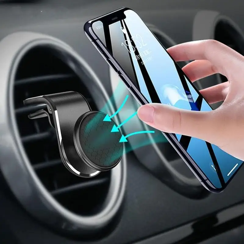 

Magnetic Car Phone Holder Air Vent Clip Mount Stand Phone For GPS Bracket Holder Mobile Magnet Magnetic Navigation D0S1