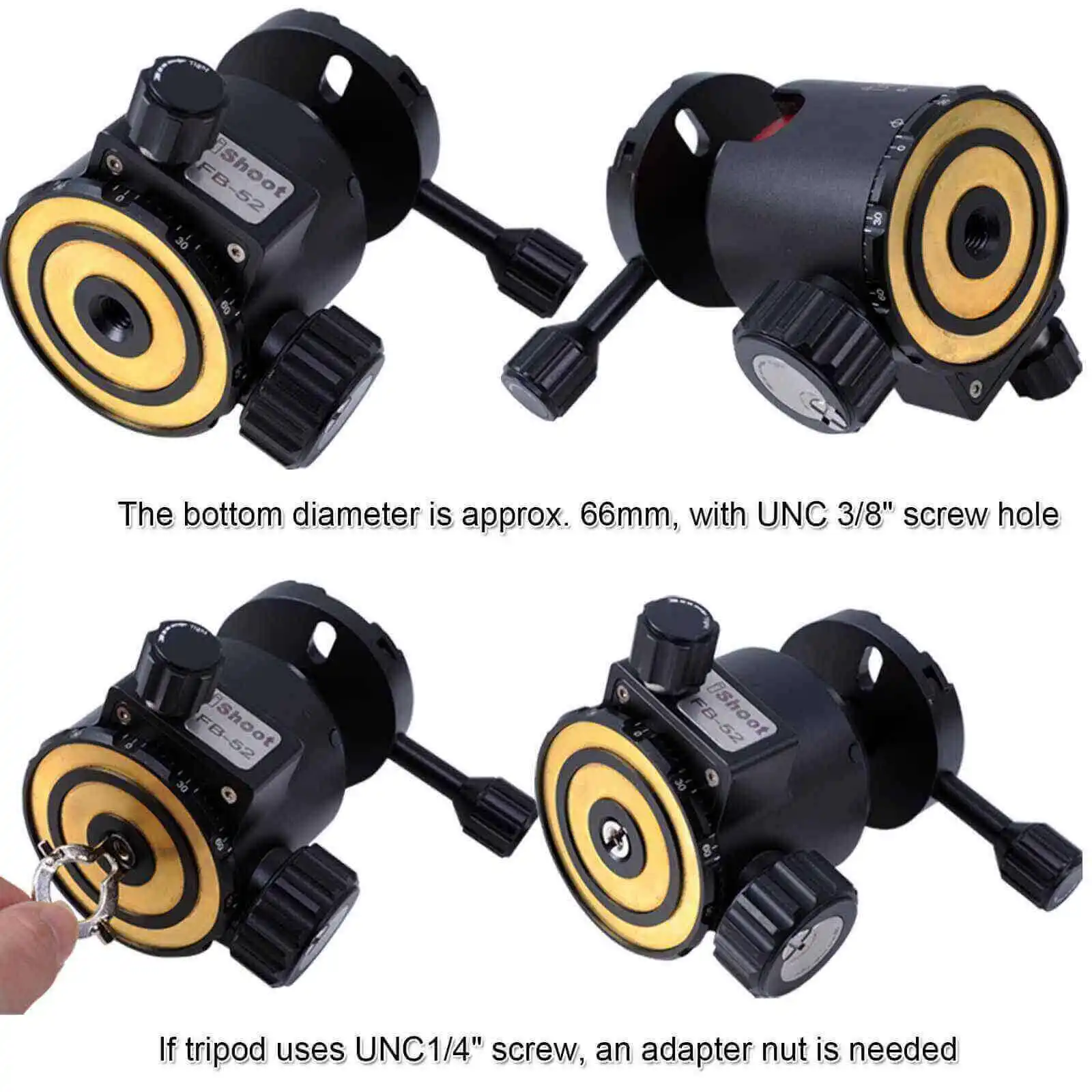 Шаровая Головка с низким центром тяжести высокой силой фиксации панорамным