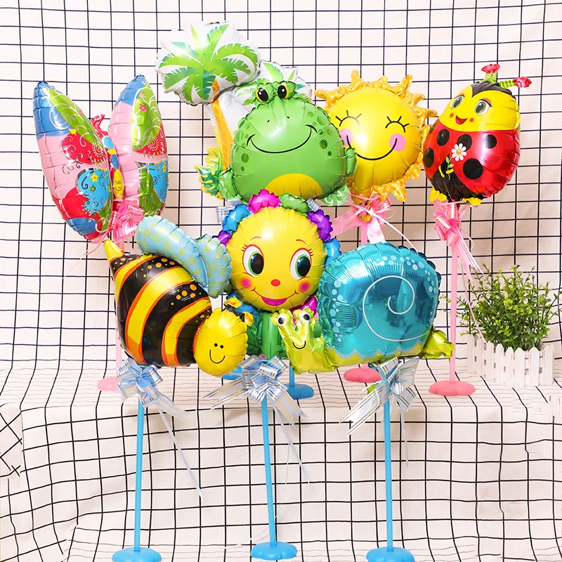 Мини Улитка с изображением утки лягушки воздушные шары в виде пчелы на первый
