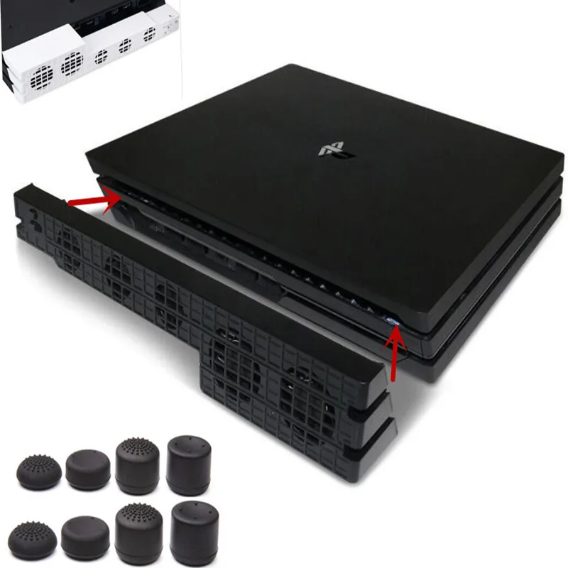 Вентилятор кулер для PS4 Pro внешний вентилятор с 5 вентиляторами USB и контролем