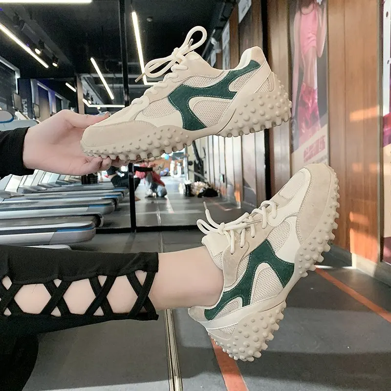 

Woman Platform Sneakers Mesh 2021 Summer Women Casual Shoes Tenis Basket Female Brand Chunky Sneaker Luxury Designers Fashion