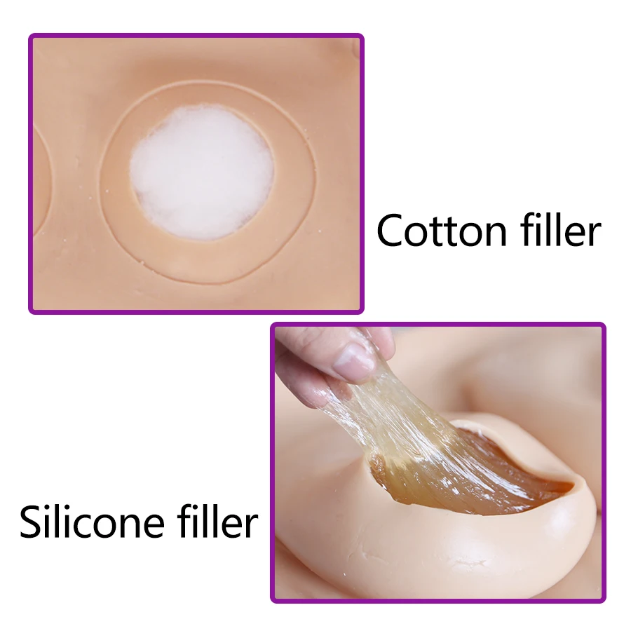 Реалистичное Силиконовое боди грудь большие накладные груди со стандартной