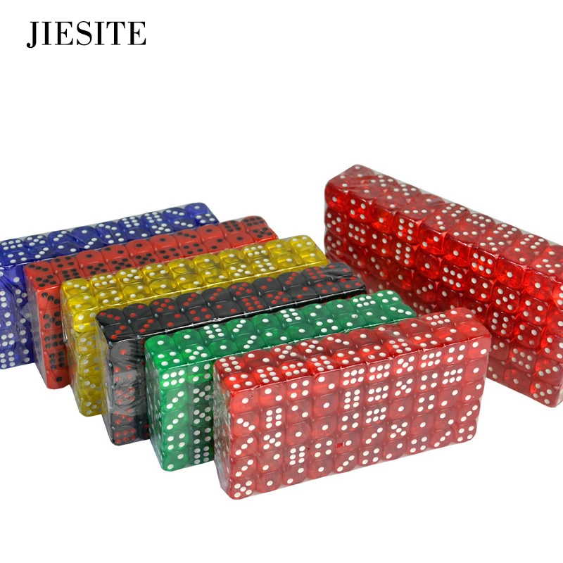 Акриловые цифровой кубики для развлечений азартные игры Transaprent питьевой