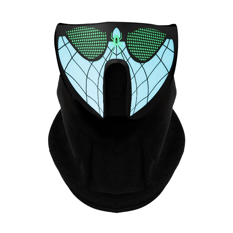 LED Warm Headgear，LED Face Mask Party Masks Light Up Dance Halloween Cosplay Easter Rave Mask Luminous Costume,Washable,Foldable images - 6