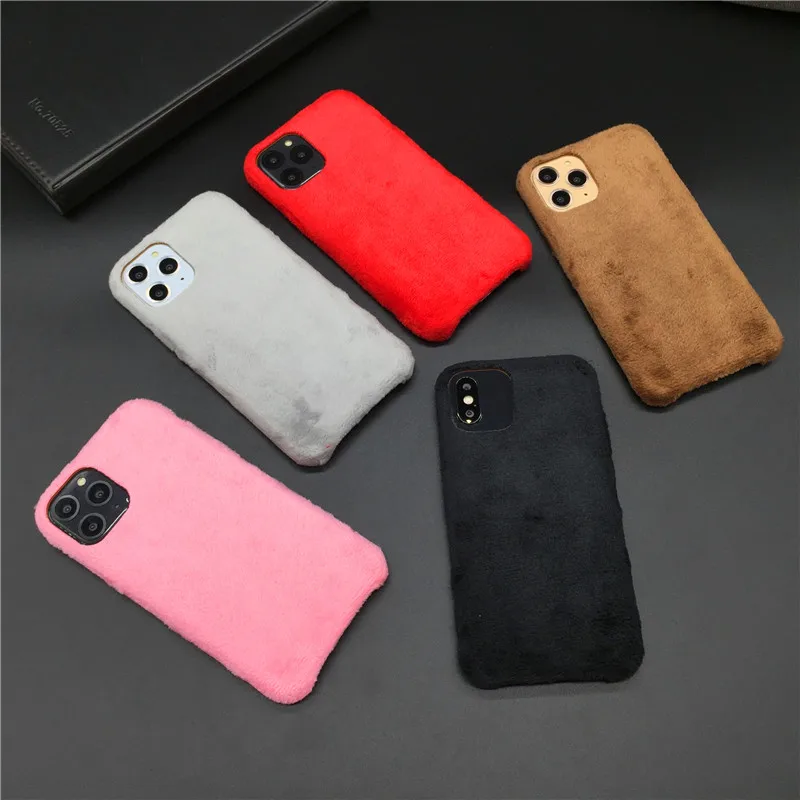 Модный чехол для iphone 11 11Pro Max X XS XR плюшевый женский мягкий 8 plus 7 6 s Меховой телефона
