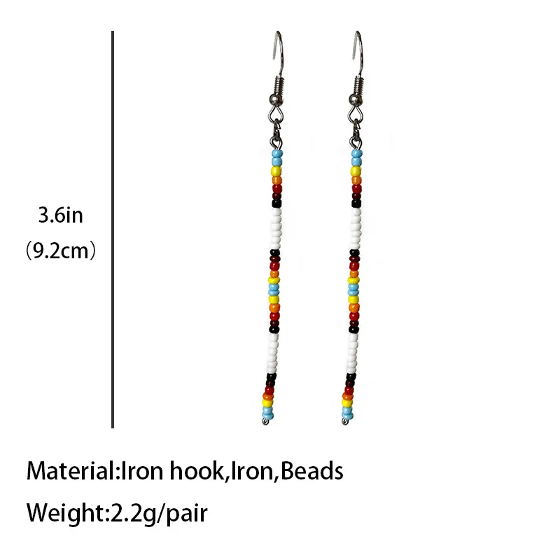 Лидер продаж простые серьги с рисовой бусиной в западном стиле модные