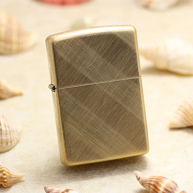 Оригинальная зажигалка Zippo медная ветрозащитная саржевая Зажигалка для сигарет