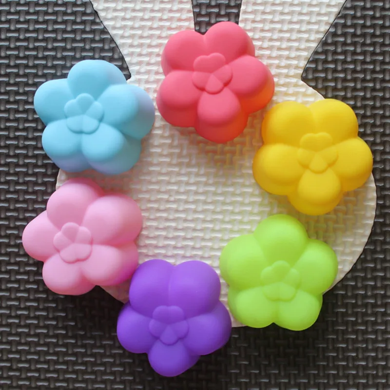 5 шт. силиконовая форма для шоколада Желейная торта 3 см в форме цветущей сливы