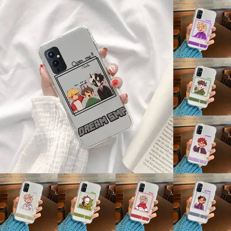 

dream smp japanese anime Phone Case Transparent For OnePlus 9 8 7 7t 8t Oppo find X3 X2 reno5 Vivo X60 X50 Pro MeiZu 17 16XS