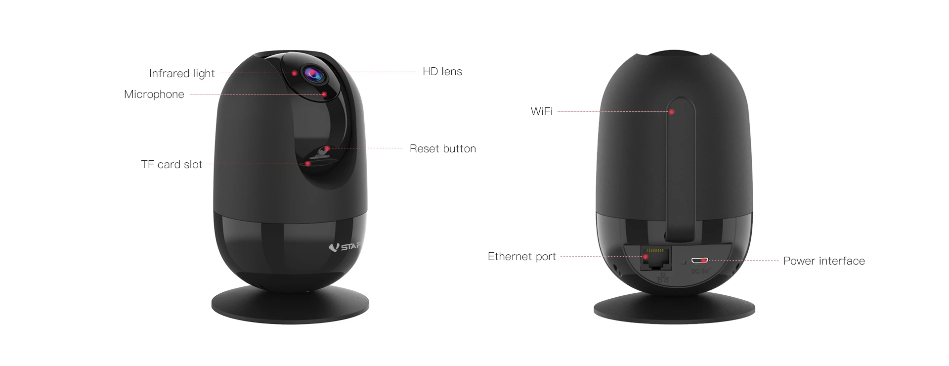 

Vstarcm CS48Q 4.0MP Full HD Wireless PTZ AI Humanoid Motion Detection IP Camera Smoke Alarm Cry Detection Baby Monitor