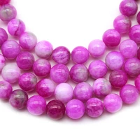 natural rose red jades stone round loose spacer beads 681012mm for jewelry making diy bracelet necklace accessorie 15strand