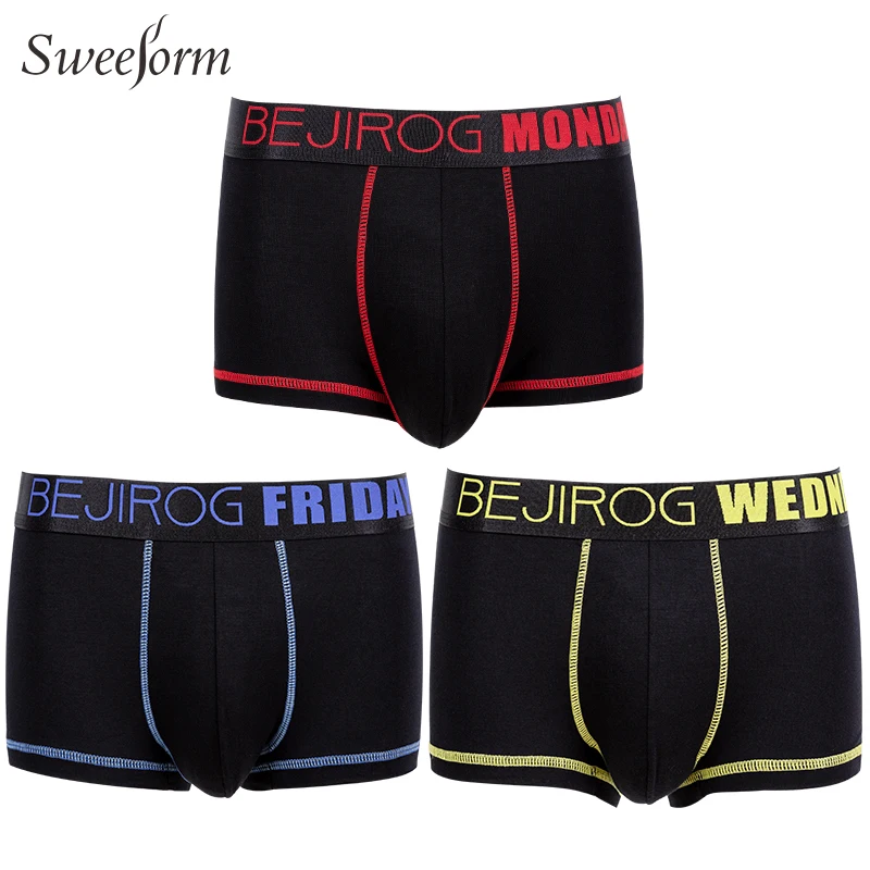 Подметальная форма 3 шт. нижнее белье для мужчин сексуальное мужские трусы бикини