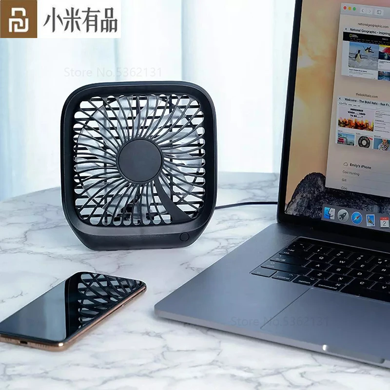 Охлаждающий вентилятор Xiaomi Baseus тихий маленький для автомобильных задних сидений