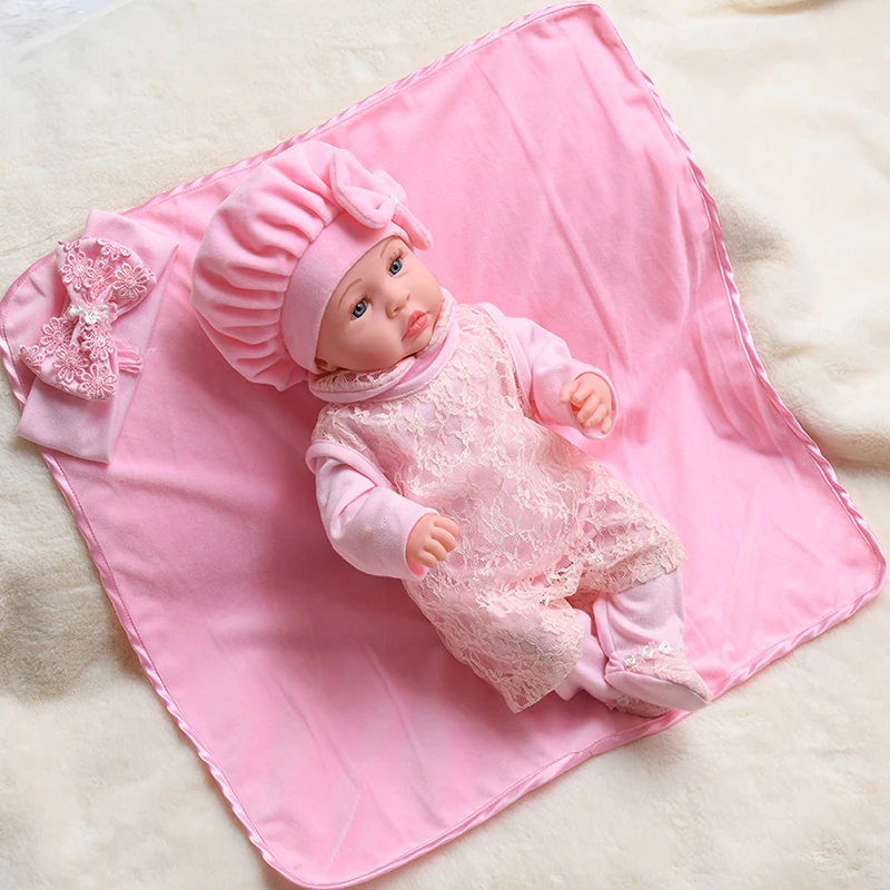 45 см Новорожденный ребенок кукла сенсорный интерактивный плач Смеющийся Bebe