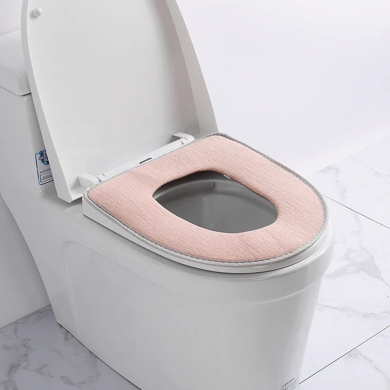 Уплотненный чехол для унитаза Зимний Теплый Мягкий моющийся коврик крышка