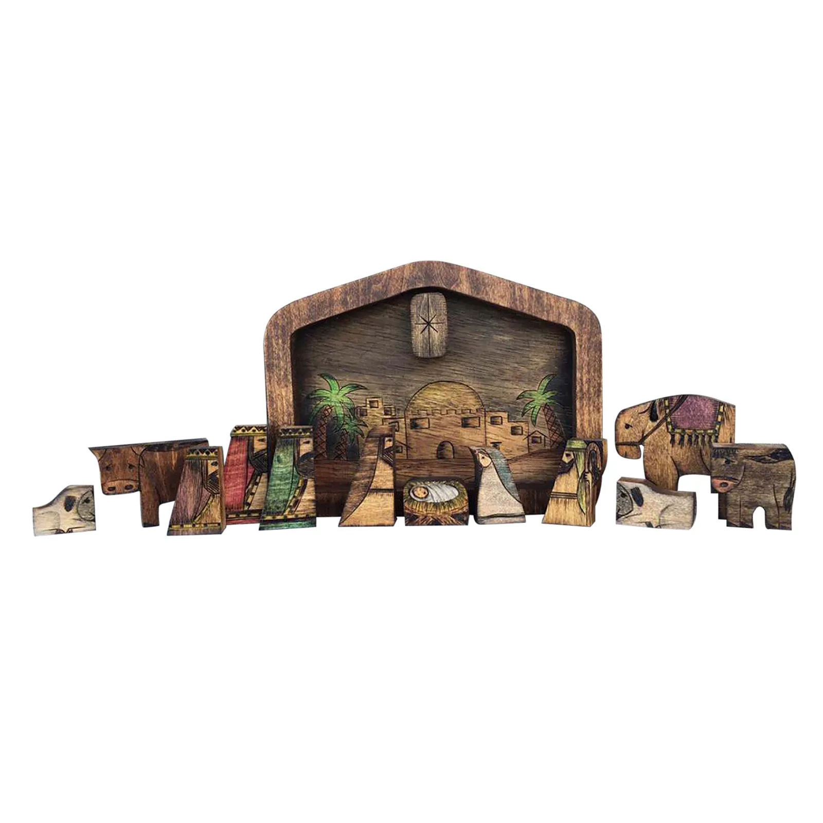 

Montessori Wooden Jesus Puzzles Houten Puzzel With Wood Burned Design Home Decoration Accessories For Kids Adult Hogard азл