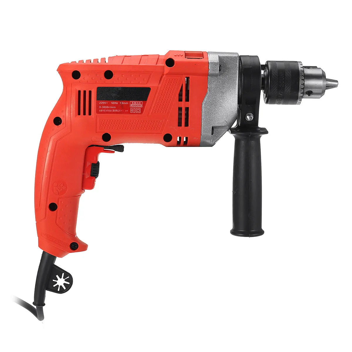 Ручная Ударная дрель Drillpro 2000 Вт 3000 об/мин 220 В | Инструменты