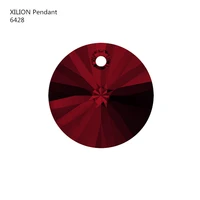 xilion round pendant 6428 8mm 100 original austrian beads for diy crystal jewelry making accessories findings