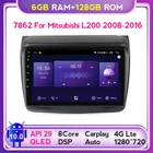 Автомобильный радиоприемник, мультимедийный видеоплеер для Mitsubishi Pajero Sport 2 L200, Triton 128, 6G, 1280G, QLED экран, 720x10,0, Android 2008