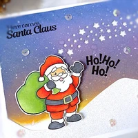 christmassanta clause metal cutting dies corresponding transparent silicone clear stamps for scrapbooking new 2019 craft die