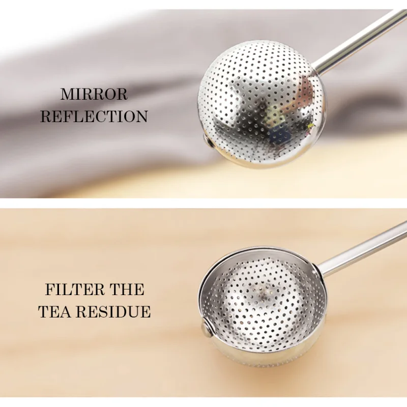 Stainless steel tea set spherical strainer coffee vanilla spice filter diffuser handle ball | Дом и сад