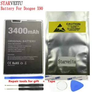 original battery for doogee x90 3400mah mobile phone rechargeable li ion batteries with tracking number free global shipping