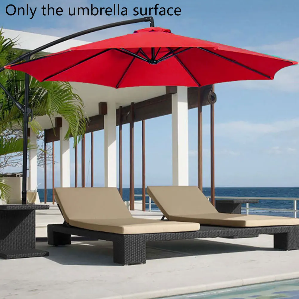 

Waterproof Parasol Canopy Cover Shade For Patio Umbrella Replacement Anti-ultraviolet For Garden Patio Backyard Pool Durable