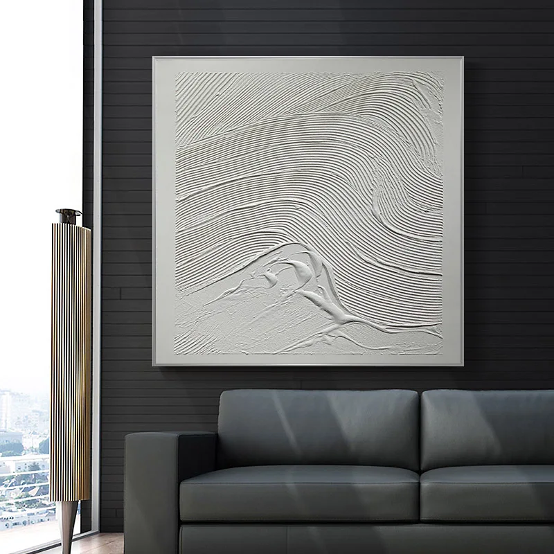 

Hand Painted Oil Painting Abstract Painting Post-modern Texture Painting Canvas Painting Solid Color Art Minimalist Painting