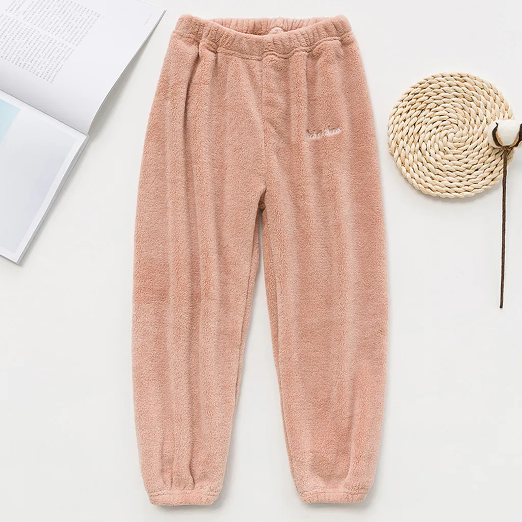 Повседневные штаны для мальчиков и девочек плотные флисовые малышей на весну
