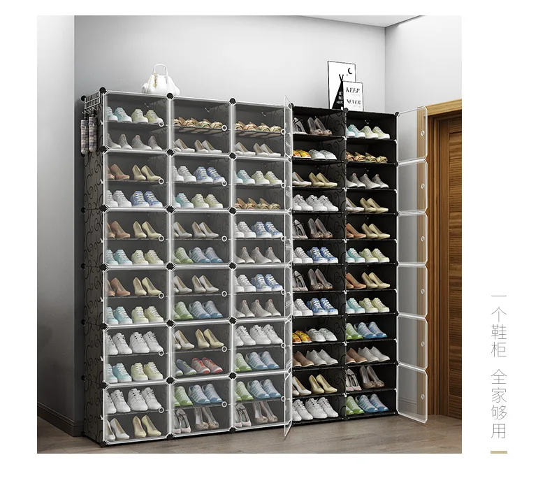 Простая прозрачная коробка для обуви 20 ячеек Aj пластиковый шкаф хранения ящик