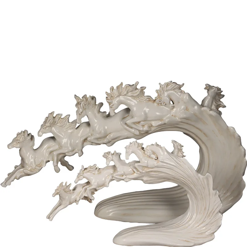 

Wanma Pentium Horse Ornaments Home Living Room Porch Wine Cabinet Decorations Animal Decoration Opening Housewarming Gifts