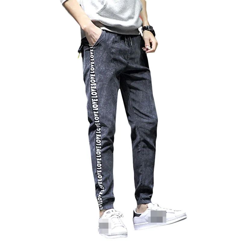 Мужские шаровары с алфавитным принтом мужские свободные хлопковые комбинезоны