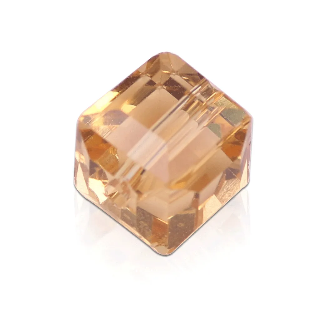 Красные стеклянные кубические бусины 10 мм граненые Квадратные 20 шт. сделай сам